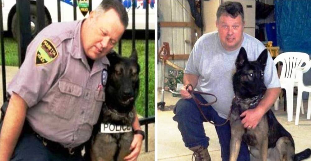 Un policía y su perro estaban destinados a separarse tras años juntos, pero todo cambió Un policía y su perro estaban destinados a separarse tras años juntos, pero todo cambió