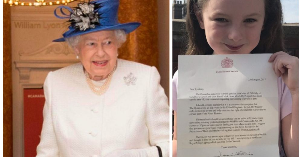 La Reina Isabel rechaza la petición de la niña que le pidió un cisne real