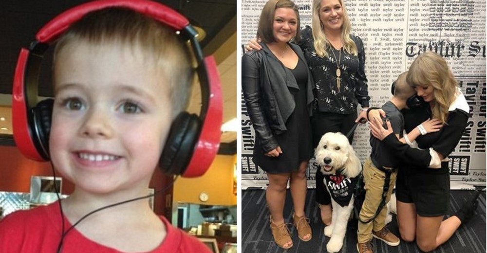 Taylor Swiff dona 10.000 dólares para cambiar la vida de un niño con un perro de servicio Taylor Swiff dona 10.000 dólares para cambiar la vida de un niño con un perro de servicio