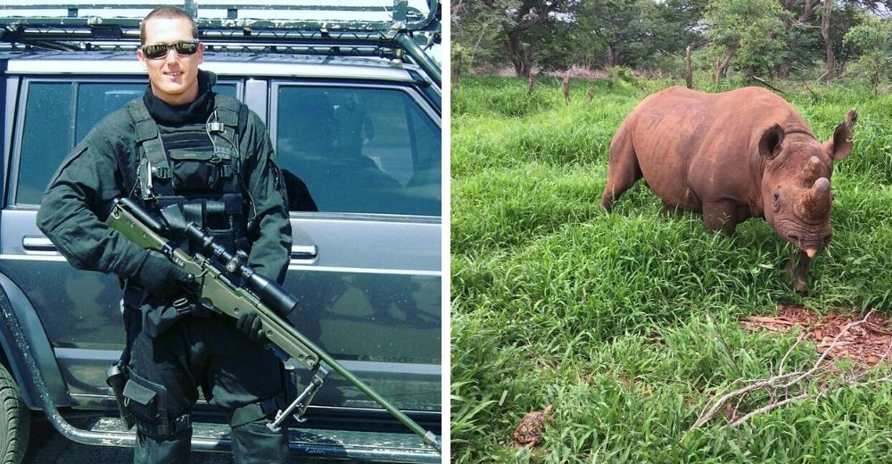 Renuncia a su fortuna para salvar a rinocerontes y elefantes de manos de los cazadores furtivos