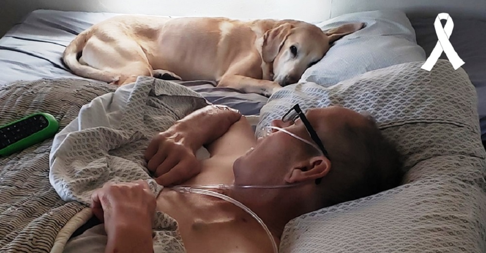 Hombre con cáncer y su perro que siempre durmió a su lado mueren con una hora de diferencia