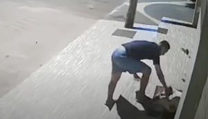Se acerca a un perro vulnerable que temblaba sin saber que estaba siendo grabado