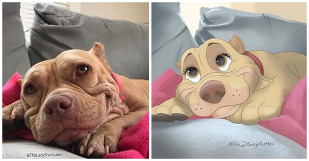 Joven artista convierte las fotos de mascotas en adorables ilustraciones de Disney