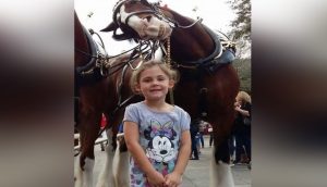 Captan una imagen de su pequeña hija con un caballo y se convierten en una celebridad