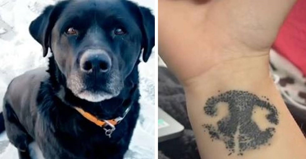 Mujer honra la memoria de su perrito fallecido tatuándose su particular naricita